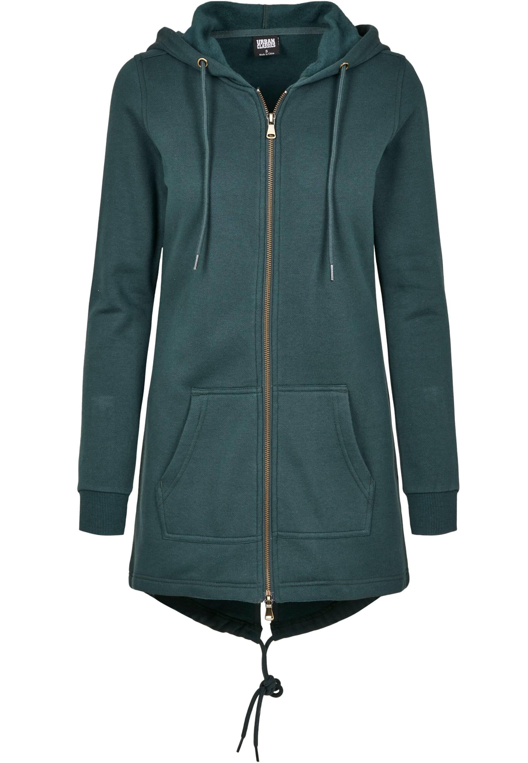 

Толстовка Urban Classics Zip Kapuzenpullover, цвет bottlegreen