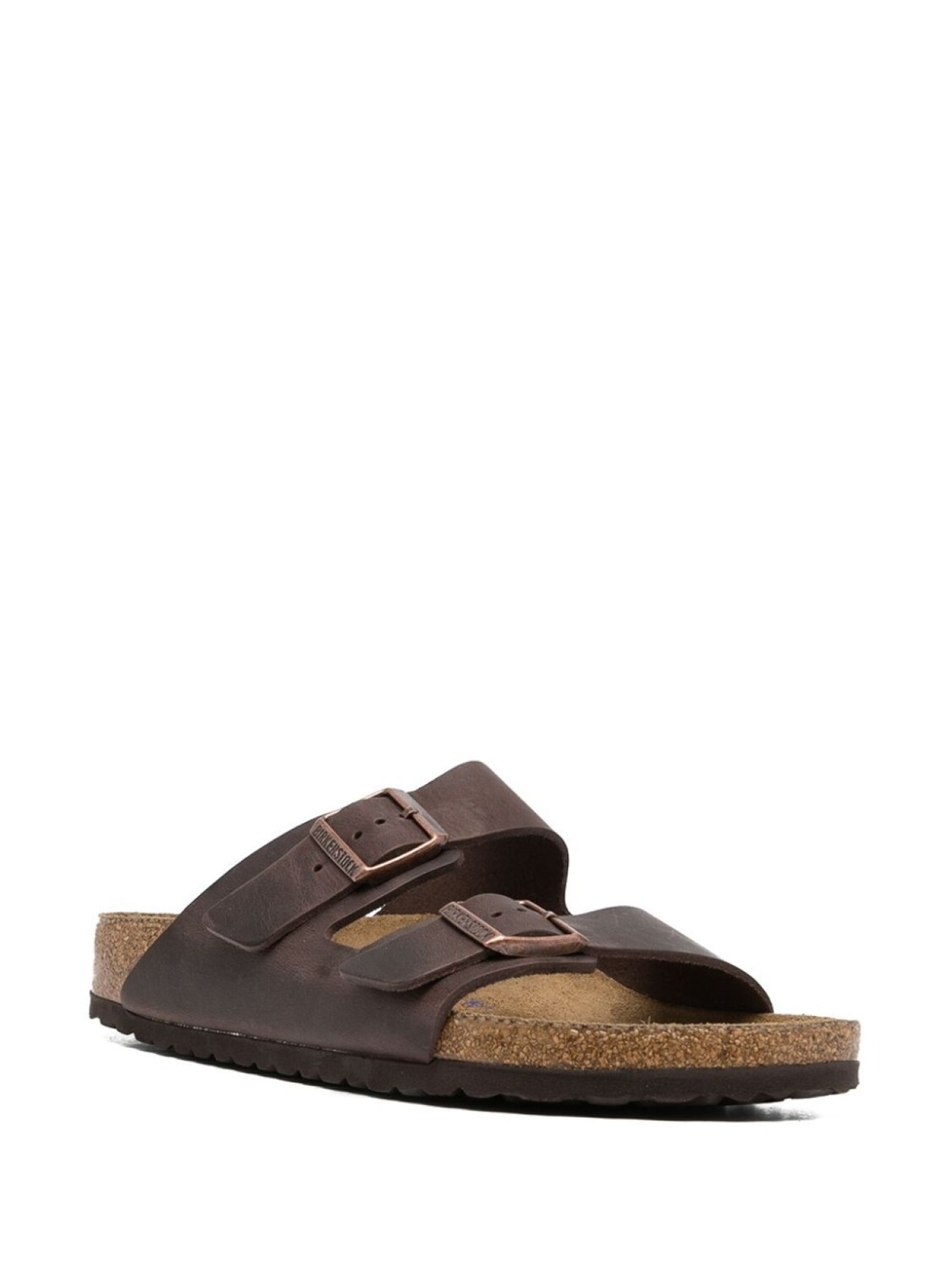 Сандалии Birkenstock Arizona Soft Footbed Natural Leather Oiled, темно-коричневый — фото 2
