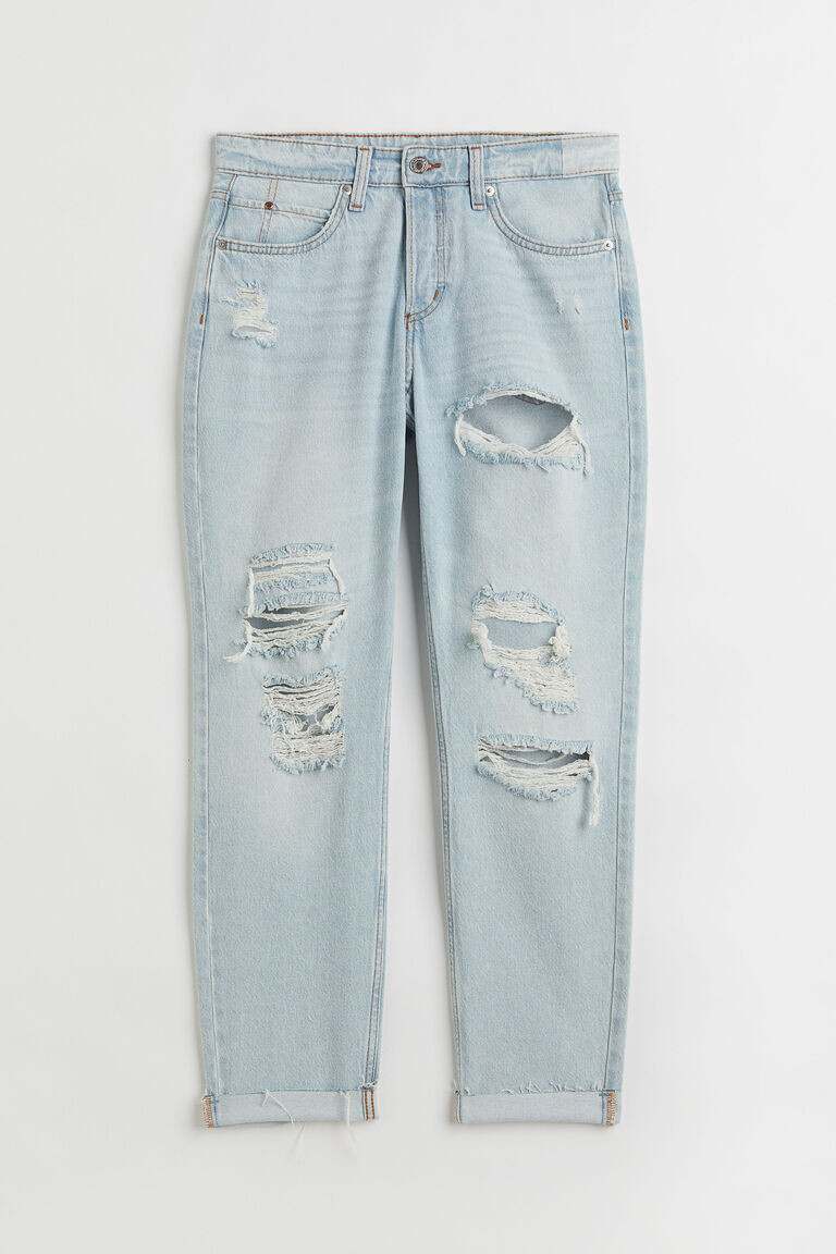 

Низкие джинсы-бойфренды в стиле 90-х H&M, синий