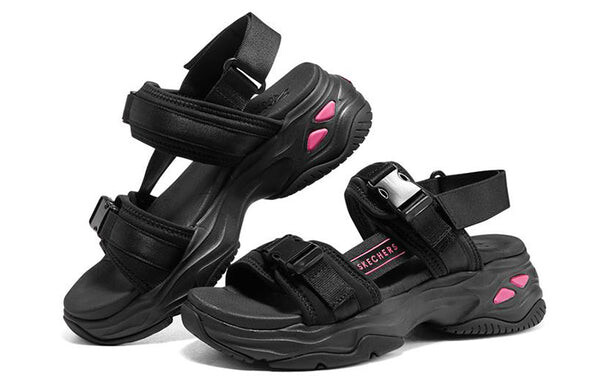 Сандалии d'lites 4.0 sandals 'black pink' Skechers, черный — фото 3