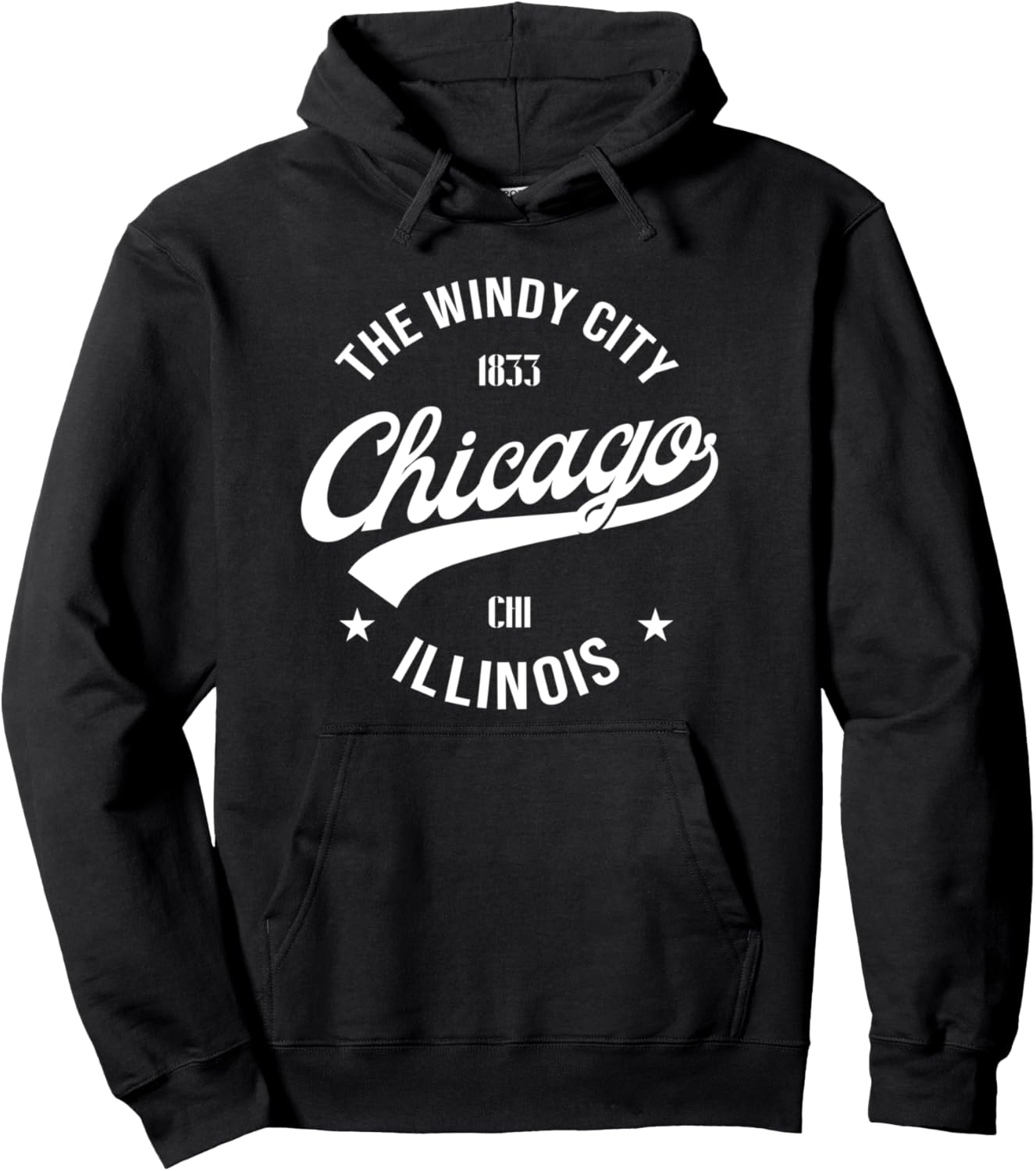 

Толстовка Chicago, черная Chicago Illinois, Черный, Толстовка Chicago, черная Chicago Illinois