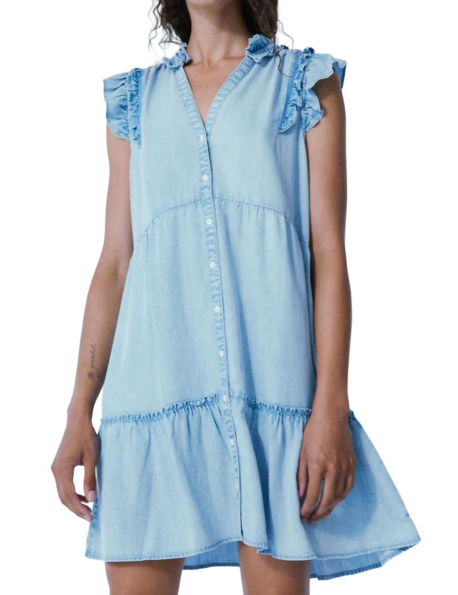 

Платье Andy Flirty из денима Tencel в отбеленном цвете MELISSA NEPTON