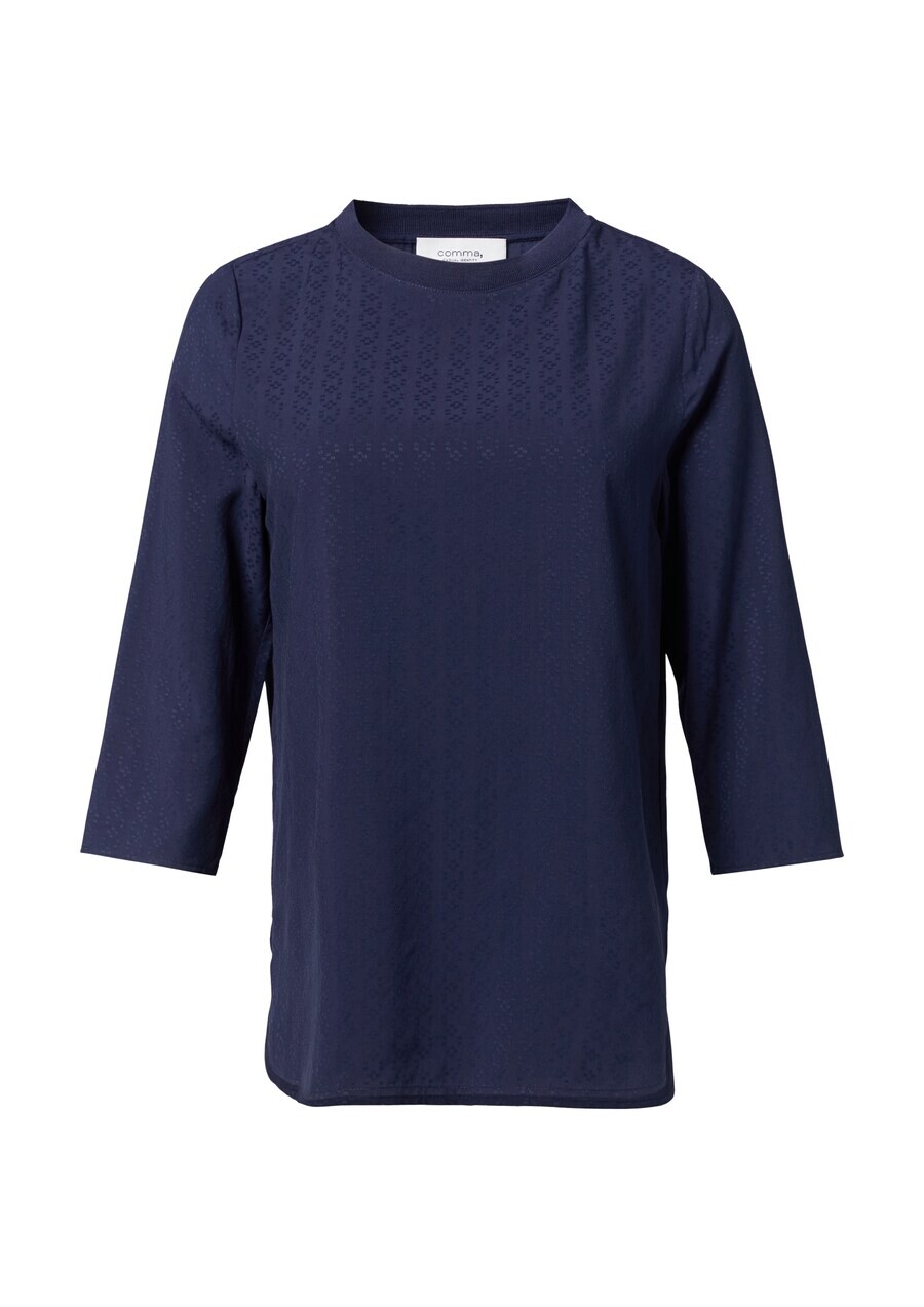 

Блузка с коротким рукавом comma casual identity Blouse, темно-синий