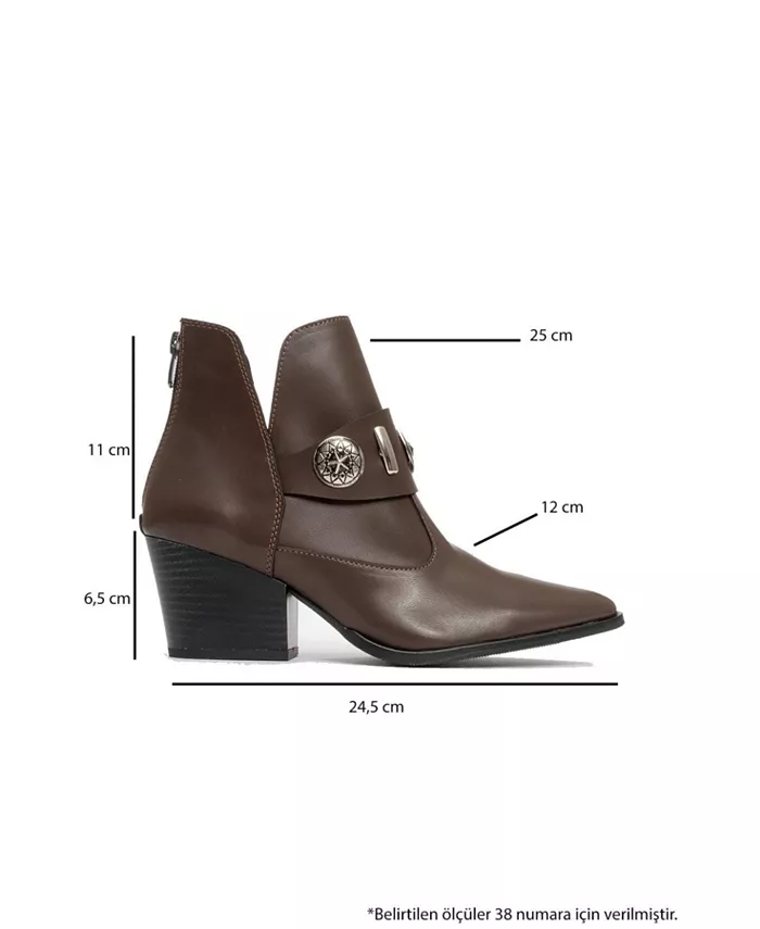 Ботинки Kenda с пряжкой и блочным каблуком Prologue Shoes, коричневый — фото 3