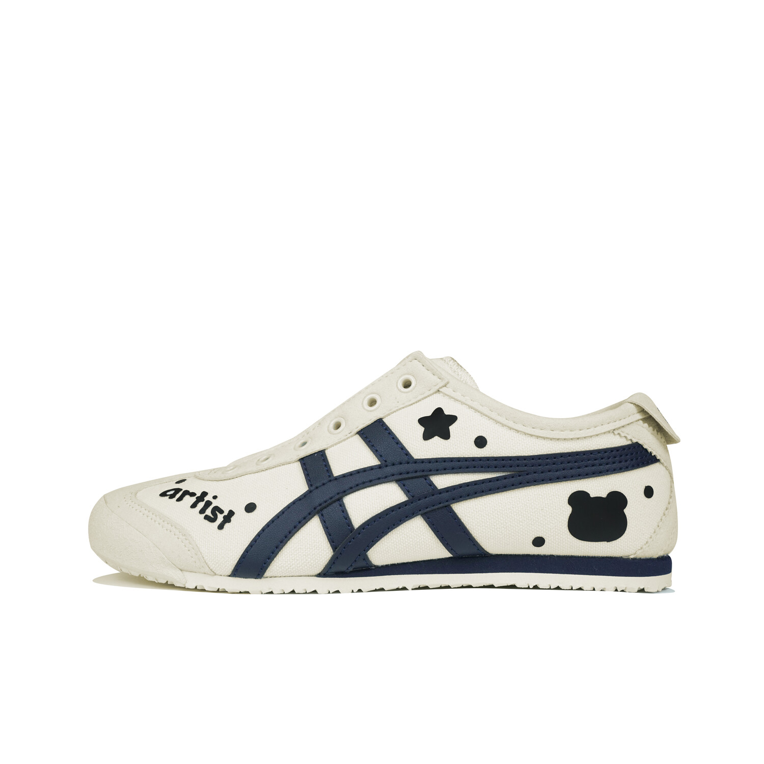 

Кроссовки Onitsuka Tiger MEXICO 66 Lifestyle Shoes Unisex Low-top Black Beige, цвет Off White