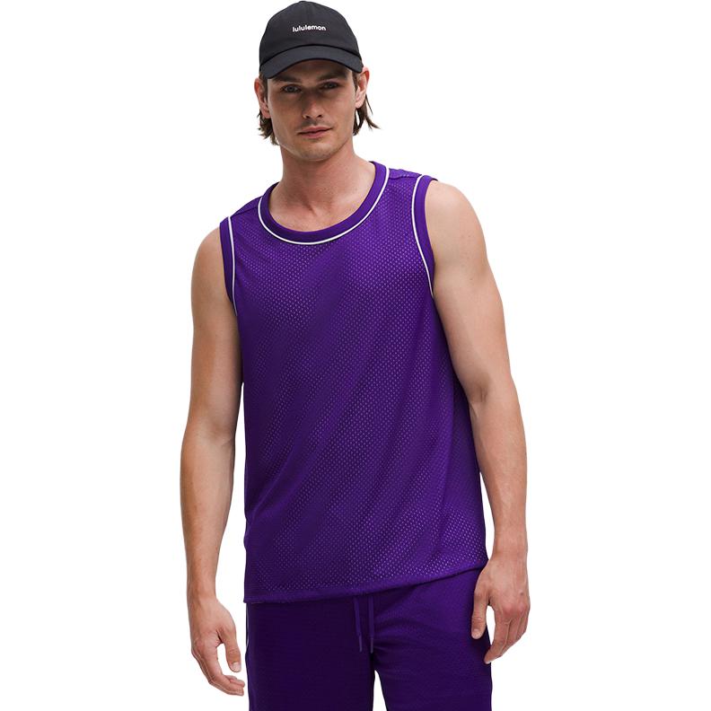 

Мужская майка Tank Tops Lululemon, фиолетовый/серый