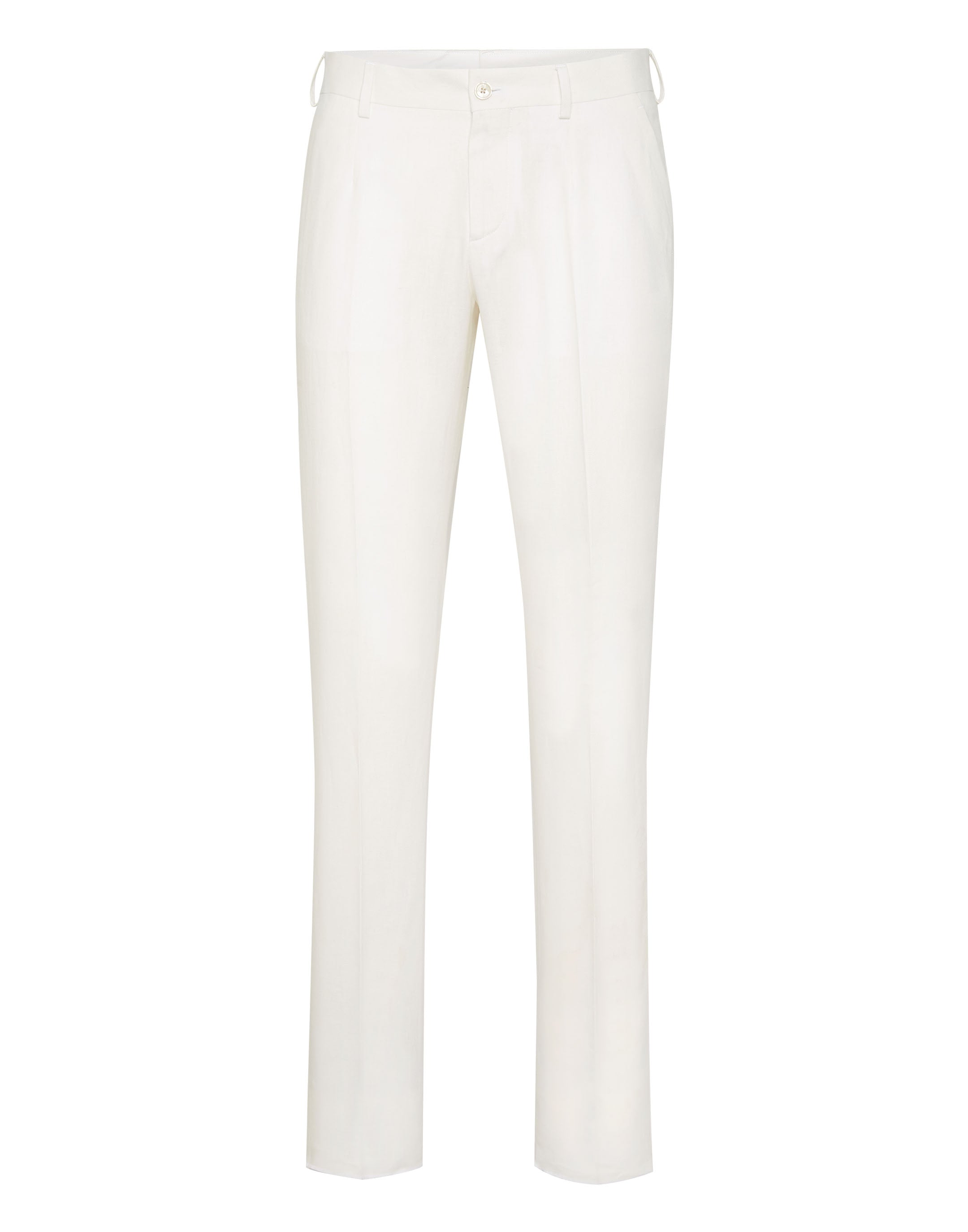 

Длинные льняные брюки Gigolò fit PHILIPP PLEIN, белый