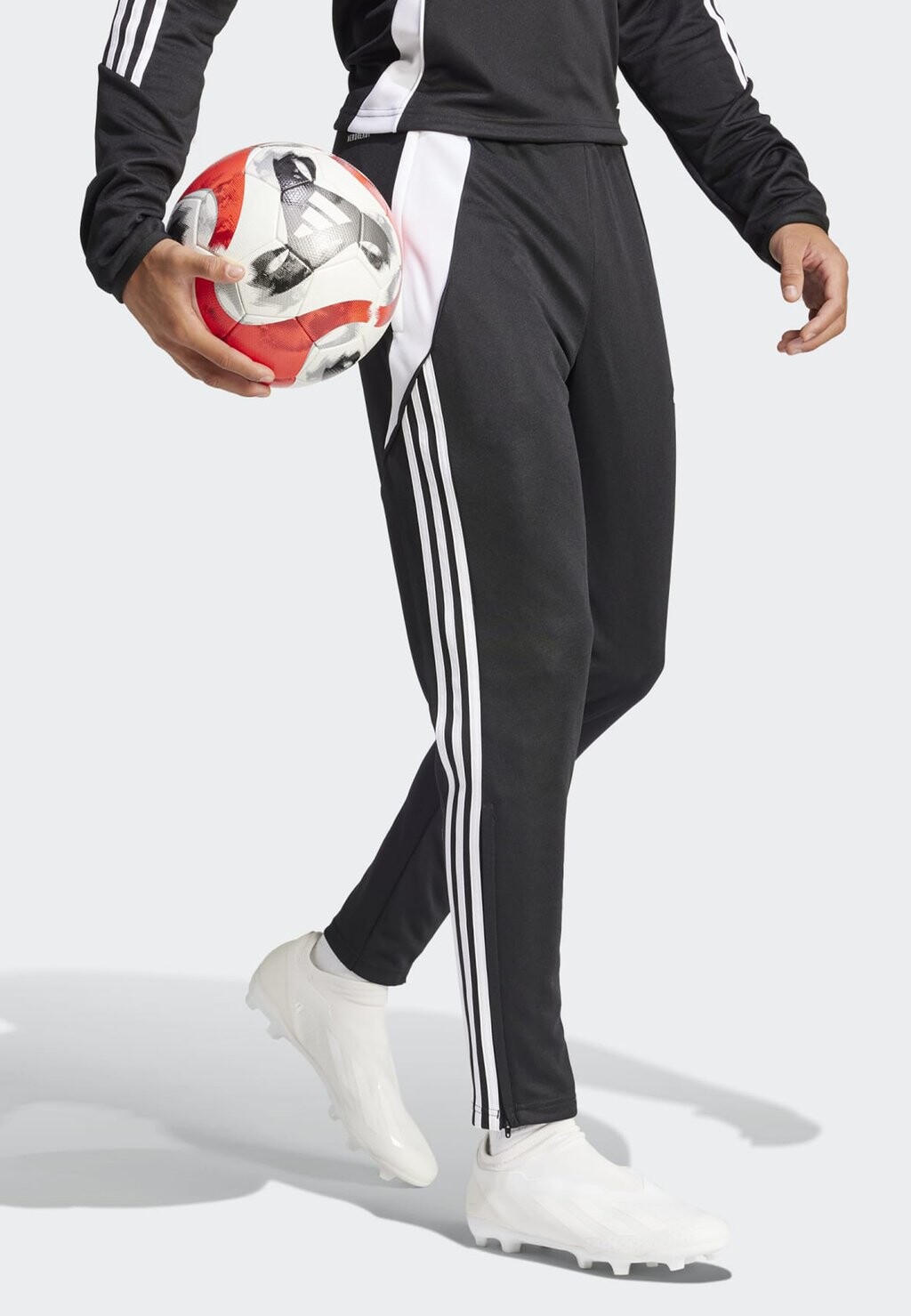 Брюки для бега TIRO24 TRAINING SLIM adidas Performance, цвет black white — фото 4