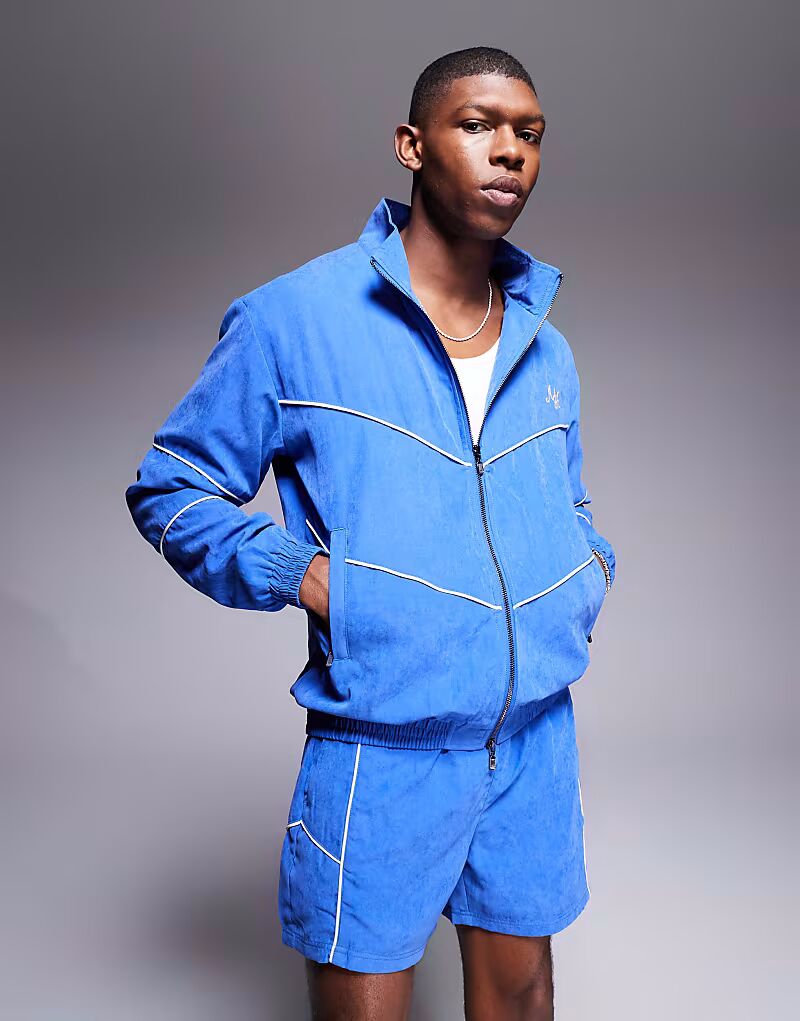 

Спортивная куртка с логотипом синего цвета Alma De Ace