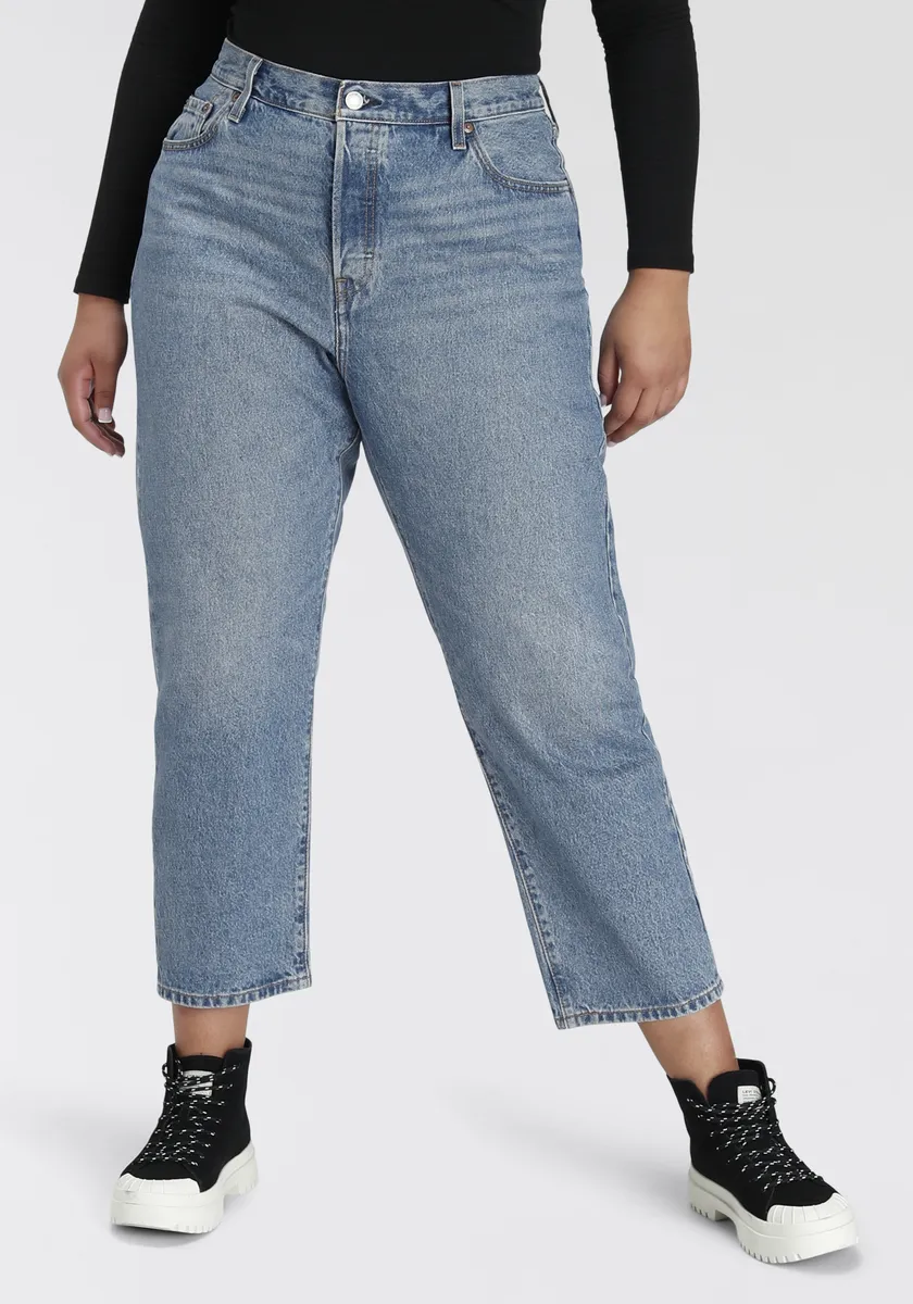 

Джинсы Levi's Plus 7/8 "501 CROP", классическая высота по талии, цвет Med Indigo