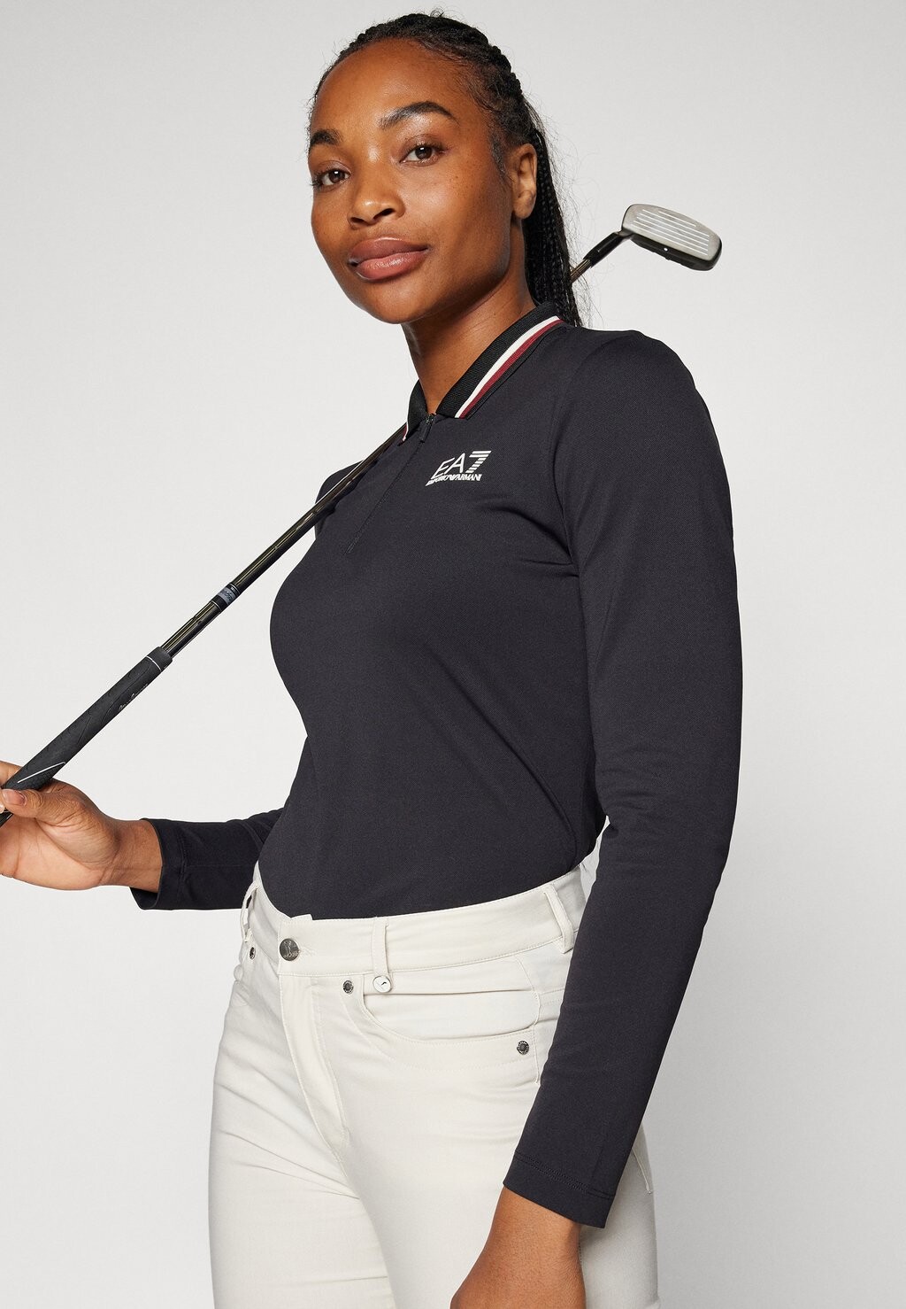 

Рубашка поло GOLF PRO EA7 Emporio Armani, черный