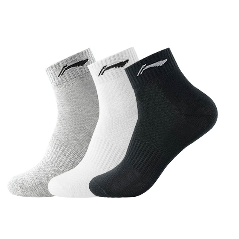 

Женские носки до щиколотки 3 пары LINING, черный/белый/серый