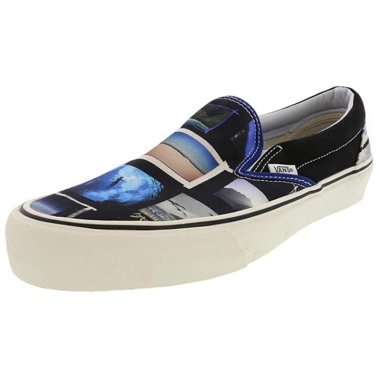 

Кроссовки Vans Slip-On Daniel Russo X Classic 'Black', черный/синий
