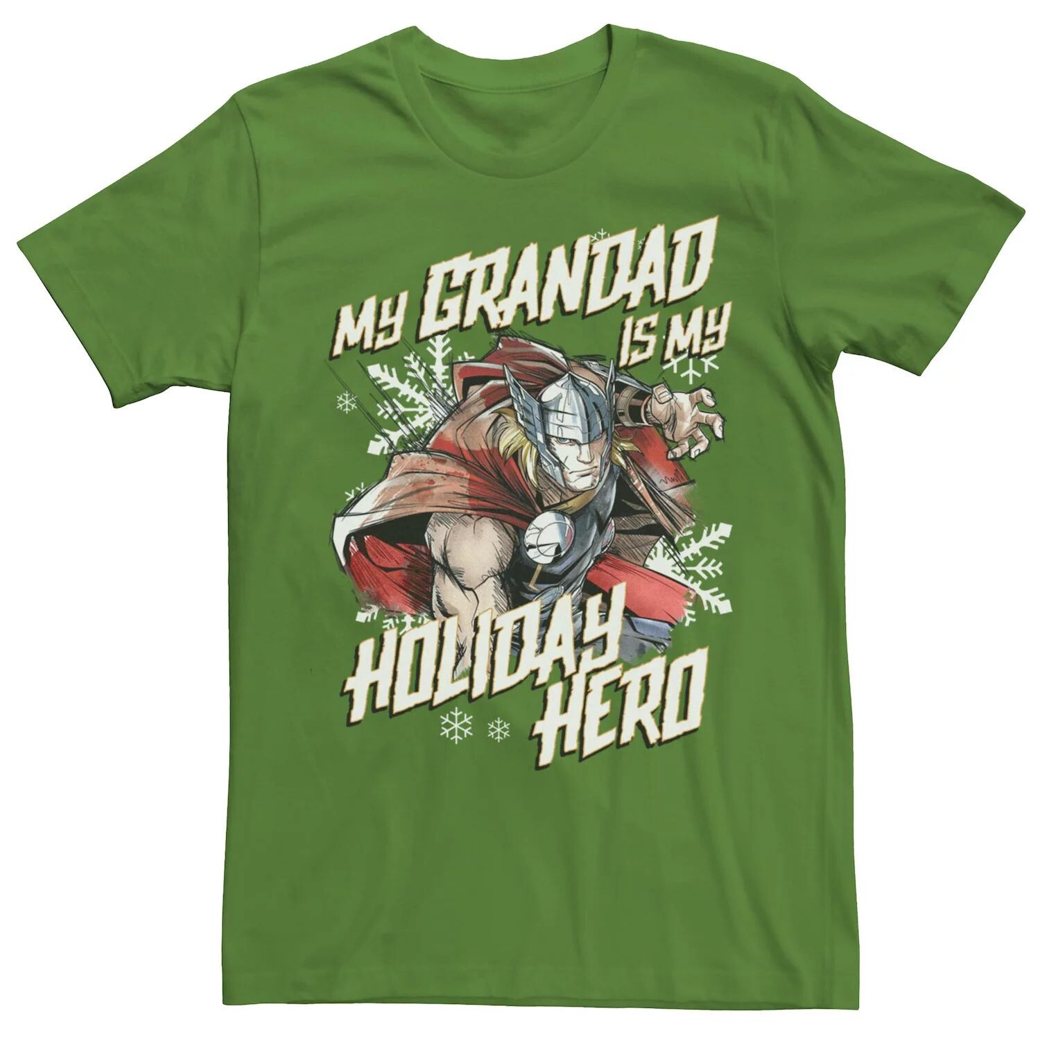 

Мужская футболка с портретом героя Marvel Thor My Grandad Is My Holiday Hero Licensed Character