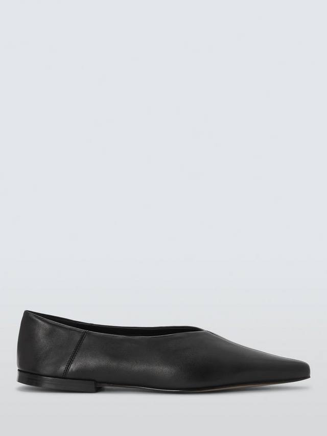 Hampton Leather высокие умные балетки Pumps John Lewis, Black