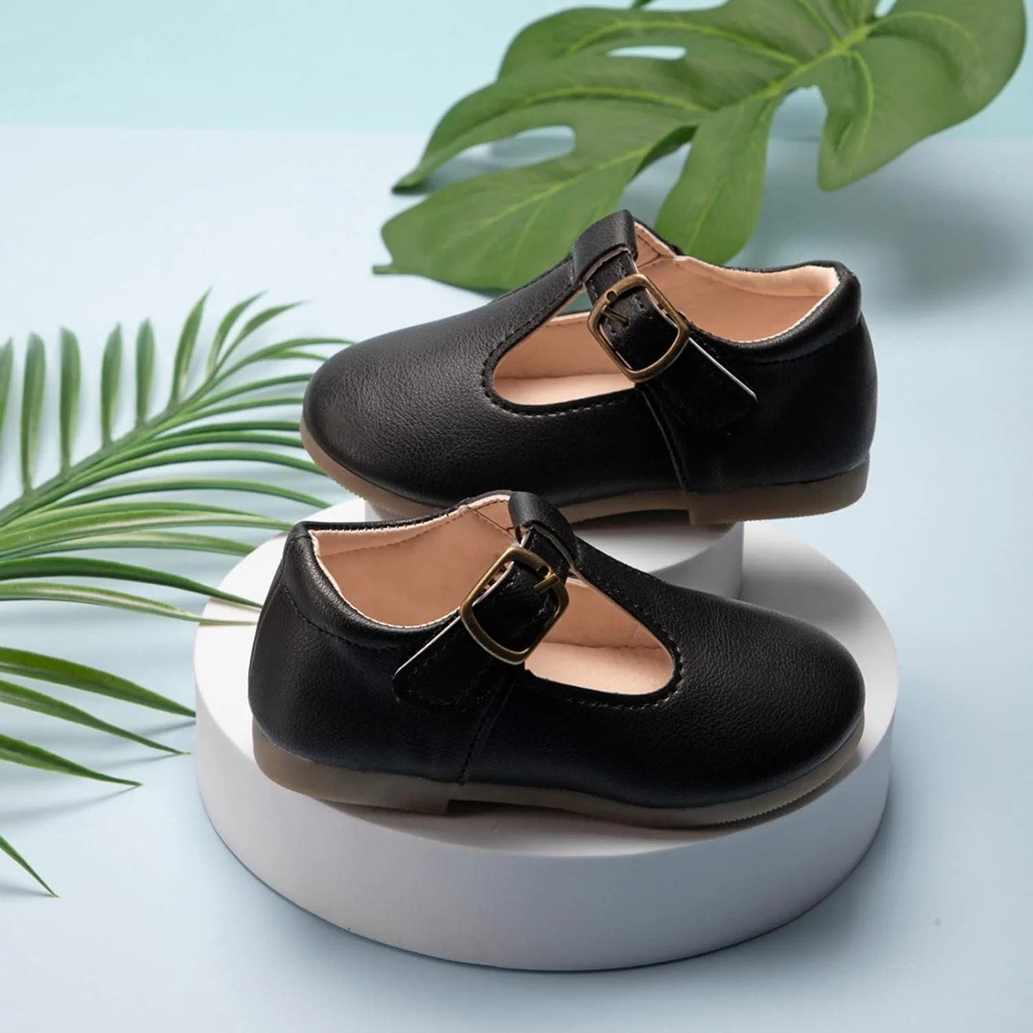 Ботинки T-Strap Ballet Flat, Girls, Black — фото 2