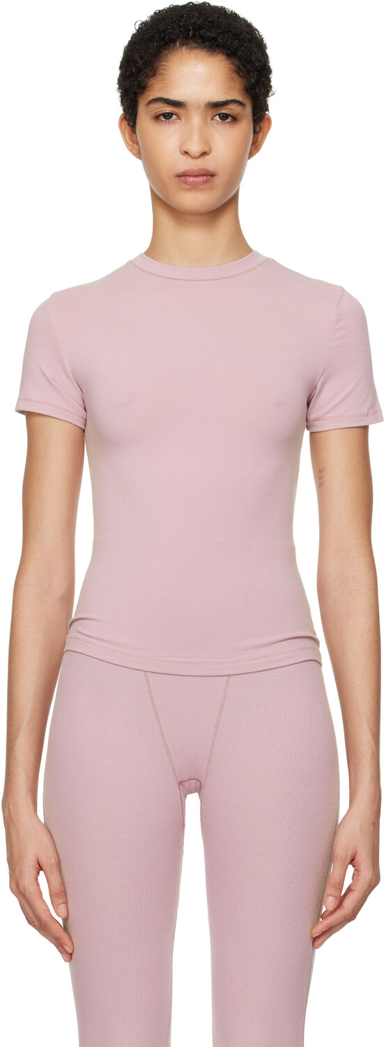 

Футболка KIM Purple из хлопкового джерси SKIMS