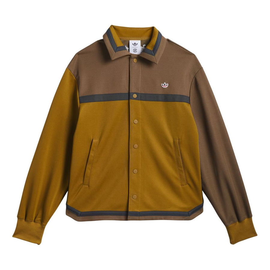 

Куртка adidas x Clot Warmup Jacket 'Bronze Strata', коричневый