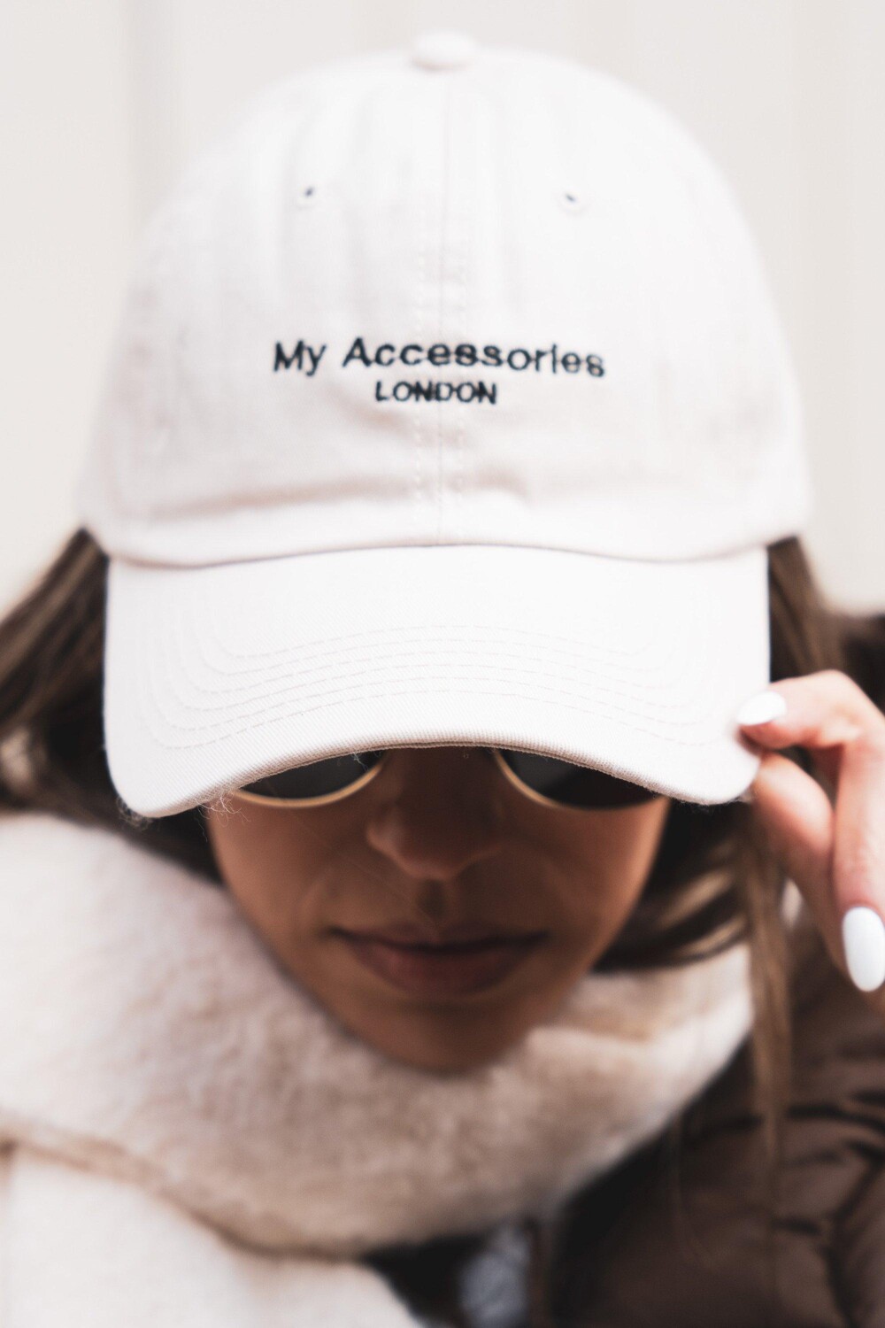 

Кепка с логотипом My Accessories London, бежевый