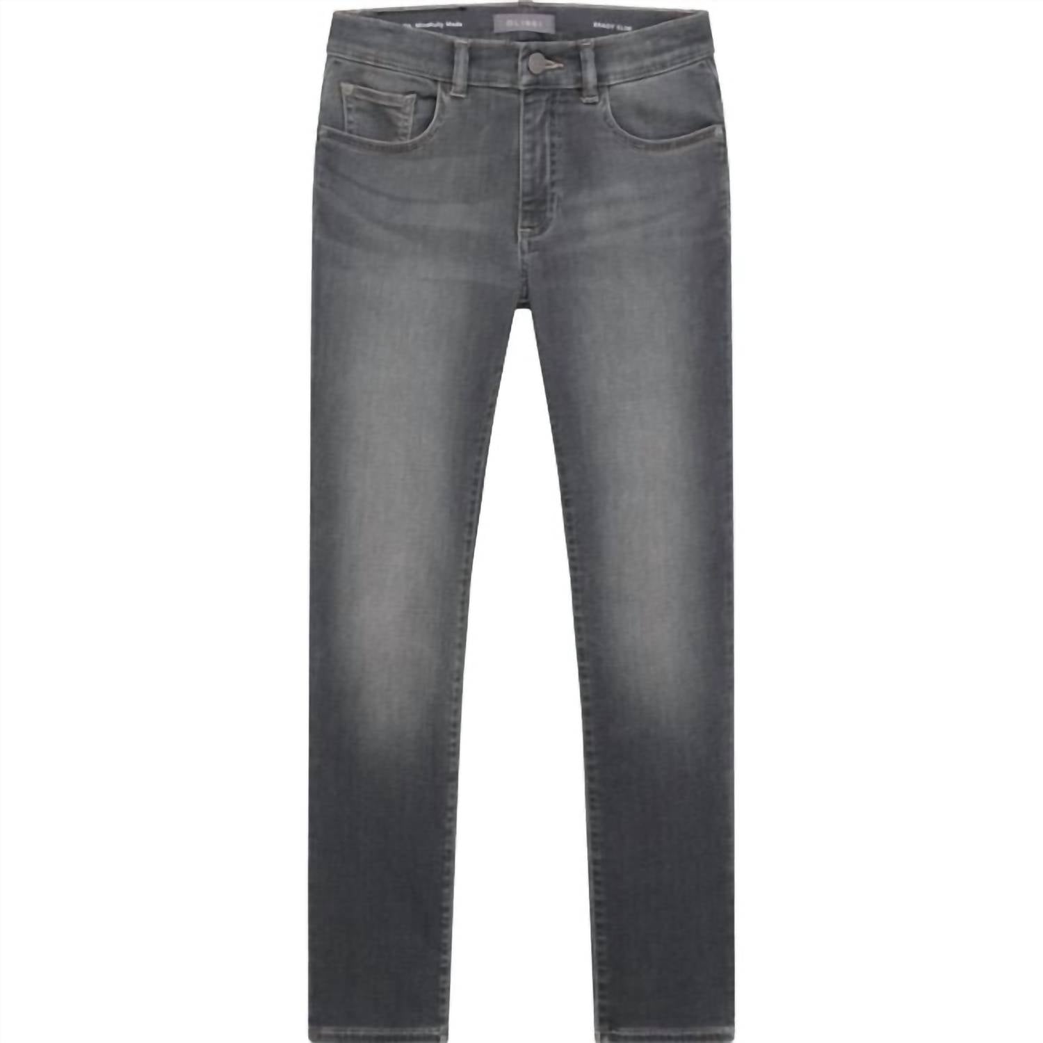 

Джинсы Brady Slim Grey Ultimate Knit Denim для мальчиков темно-серого цвета DL1961 - Kids'