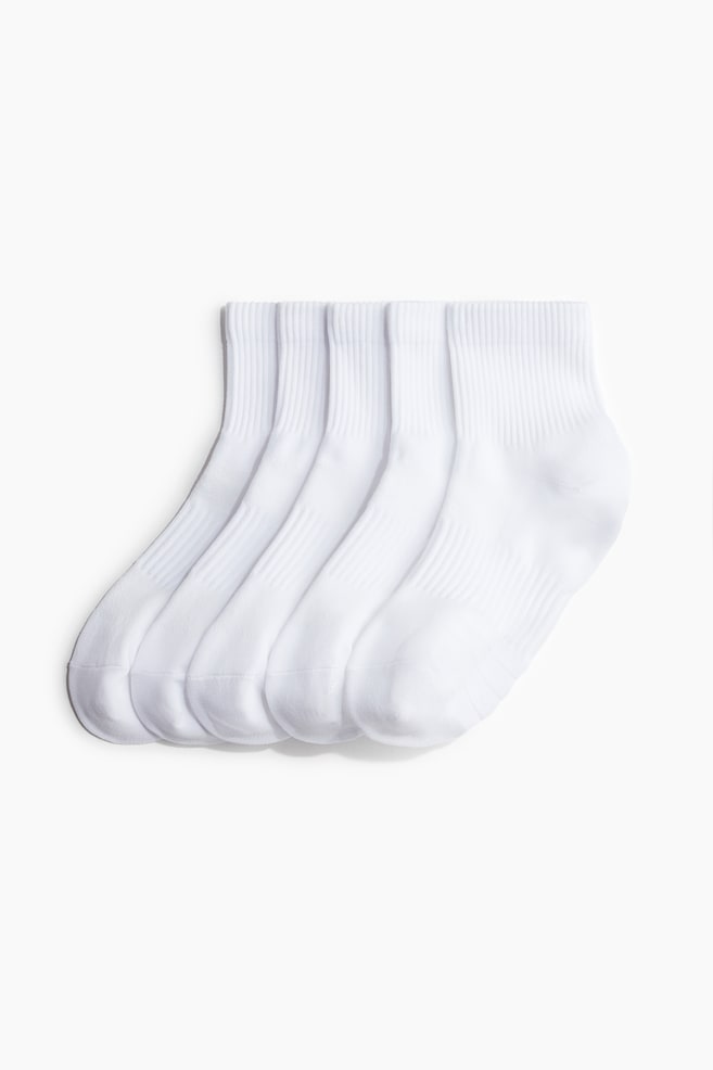 

Упаковка из 5 спортивных носков с функцией DryMove H&M, белый