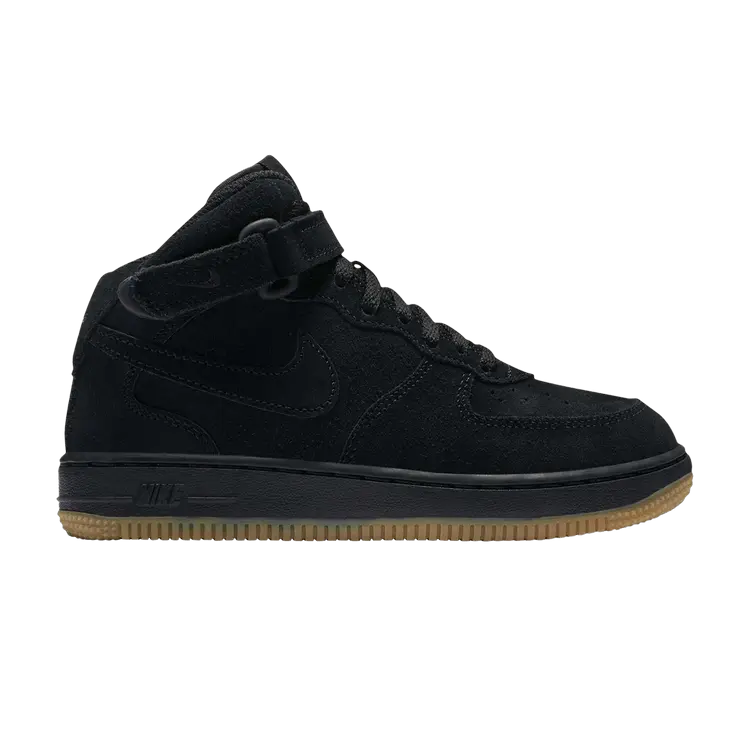 

Кроссовки Nike Force 1 Mid LV8 PS 'Black Gum', черный