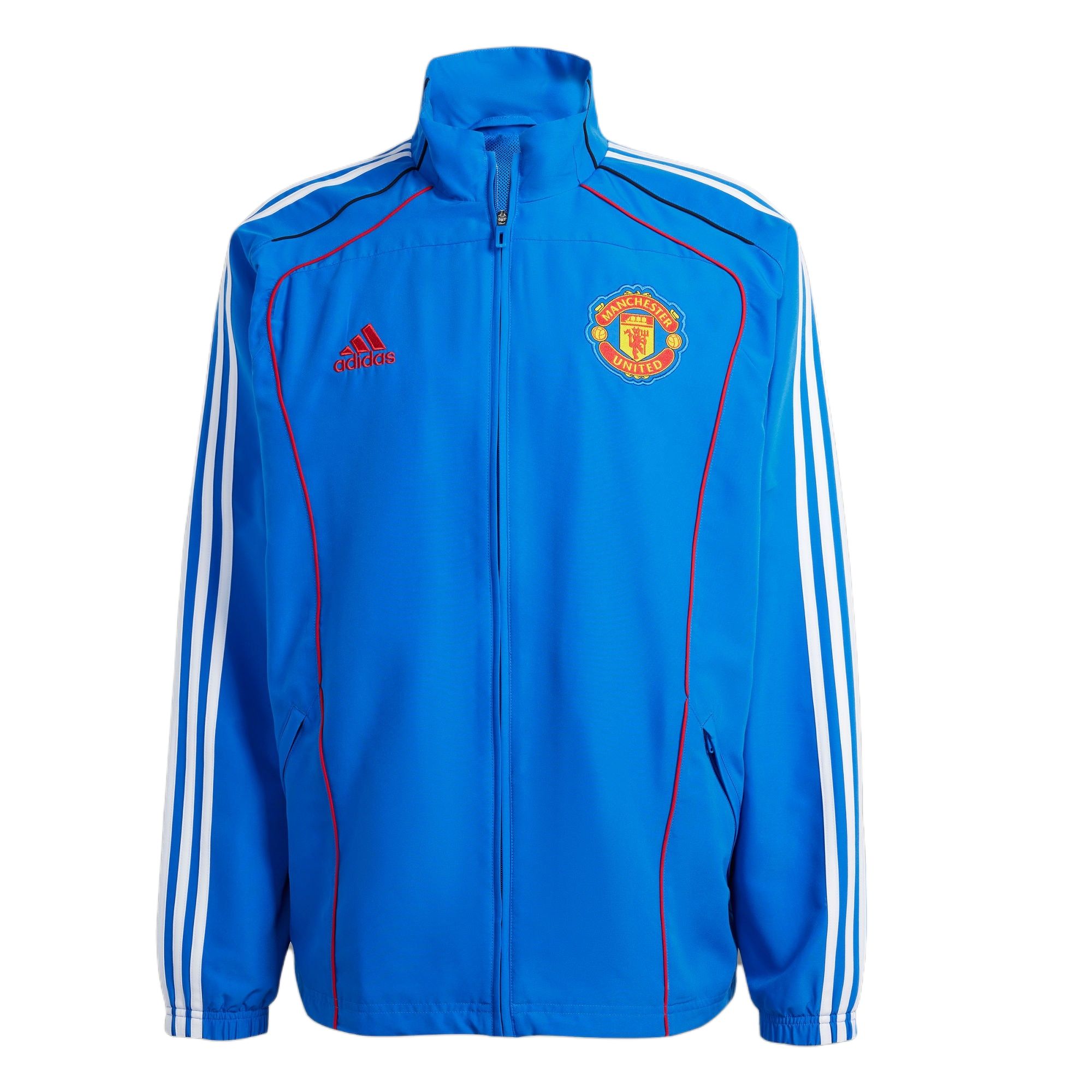

Adidas Куртка Manchester United UBP TOP мужская синяя, Blue