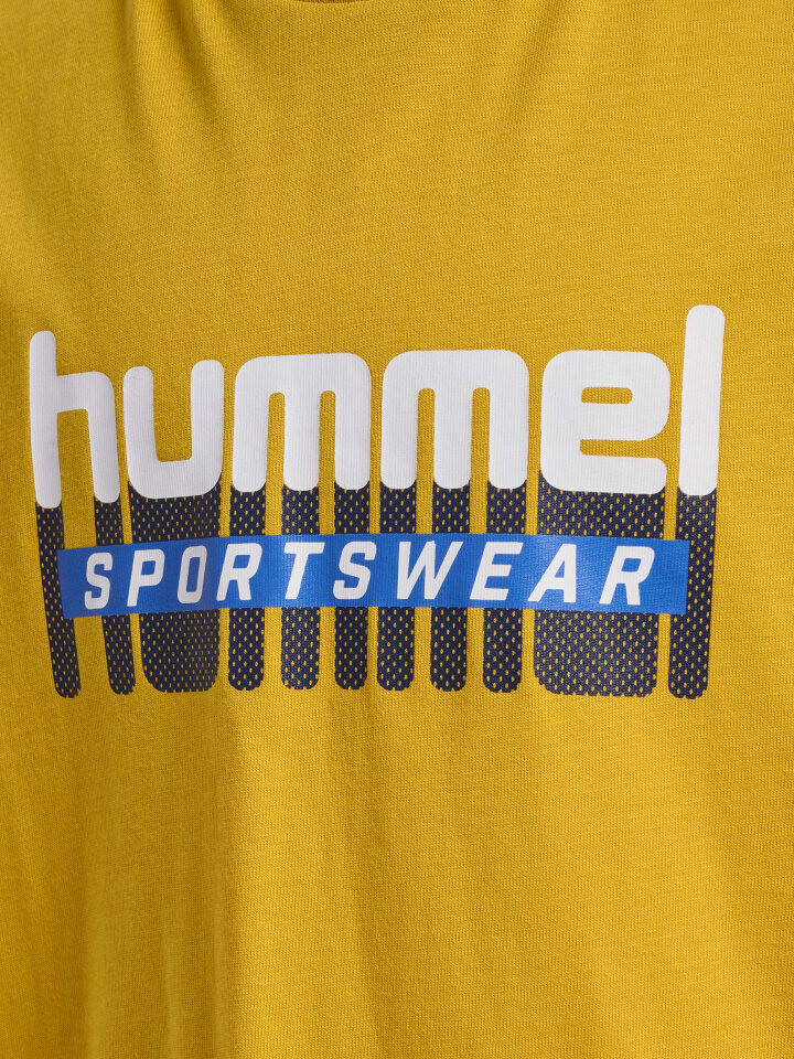 Футболка Hummel T-Shirt S/S Hmltukas Kinder, цвет GOLDEN SPICE — фото 3