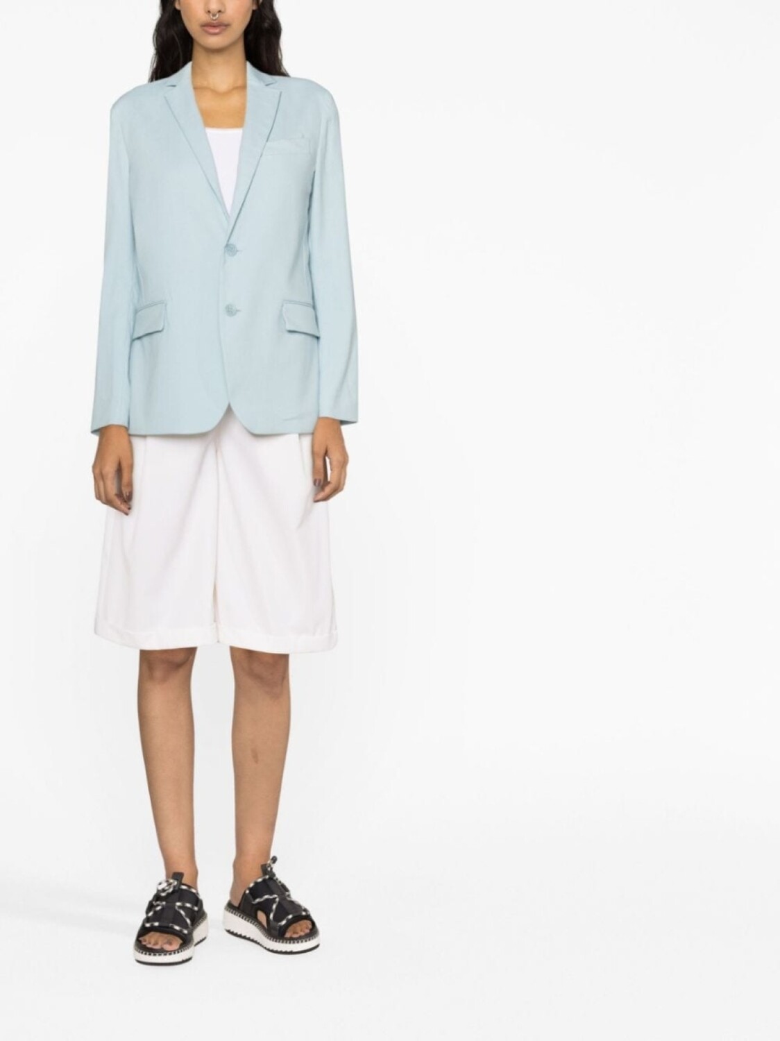 

RED Valentino однобортный блейзер, синий