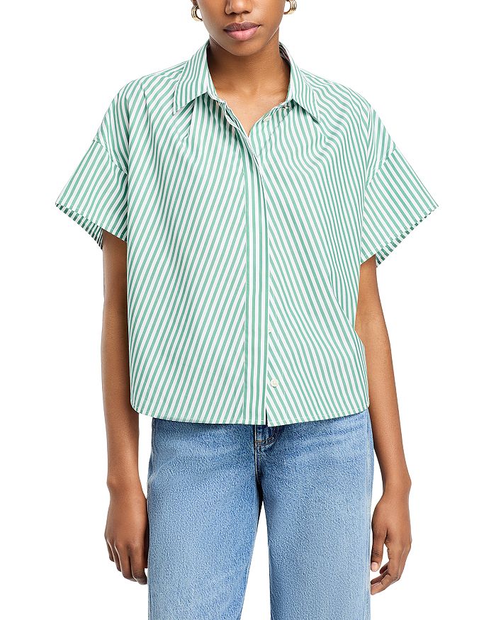 

Марта Рубашка из Поплина в Полоску rag & bone, зеленый