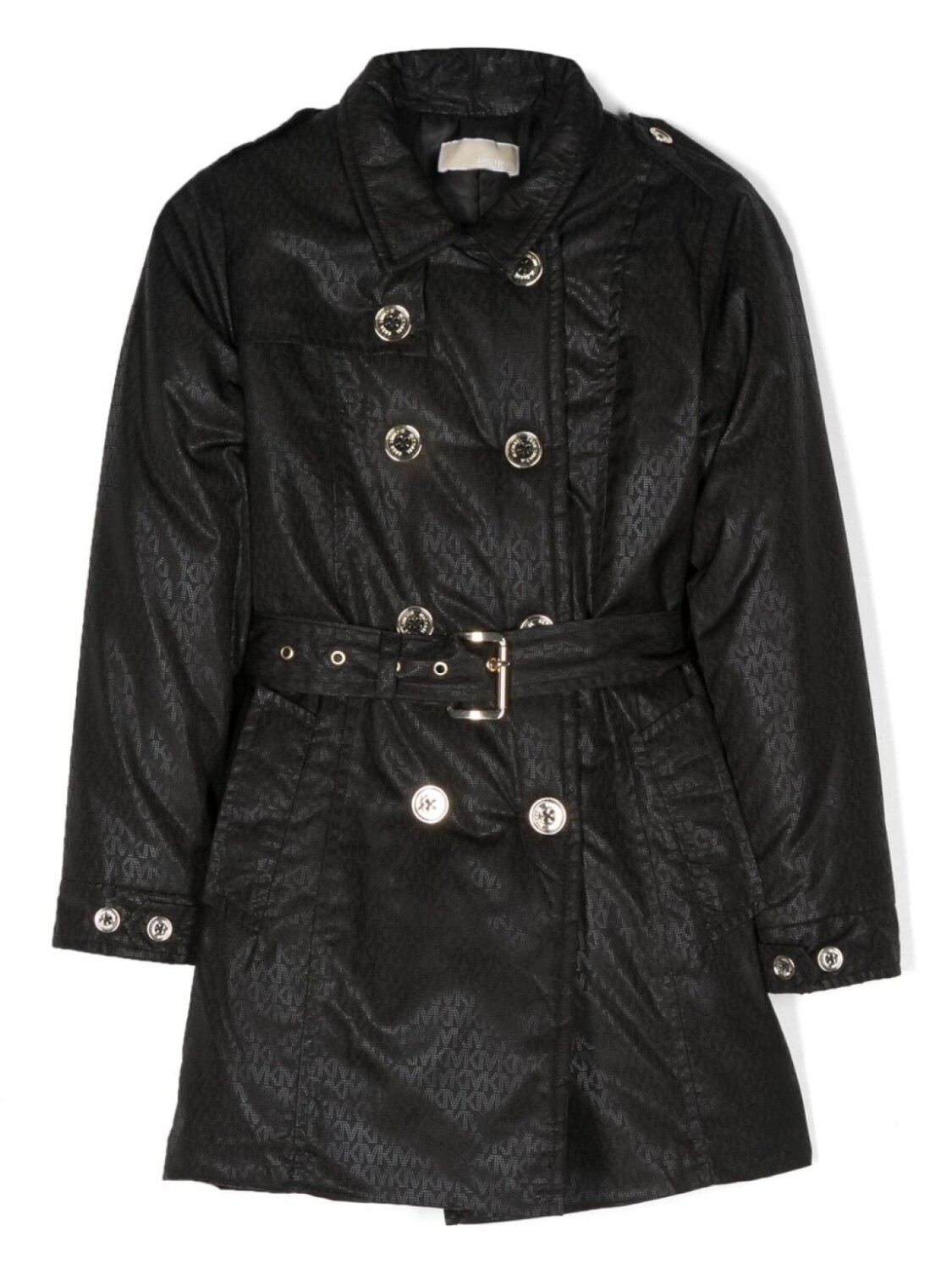 

Тренч двубортный Michael Kors Kids, черный
