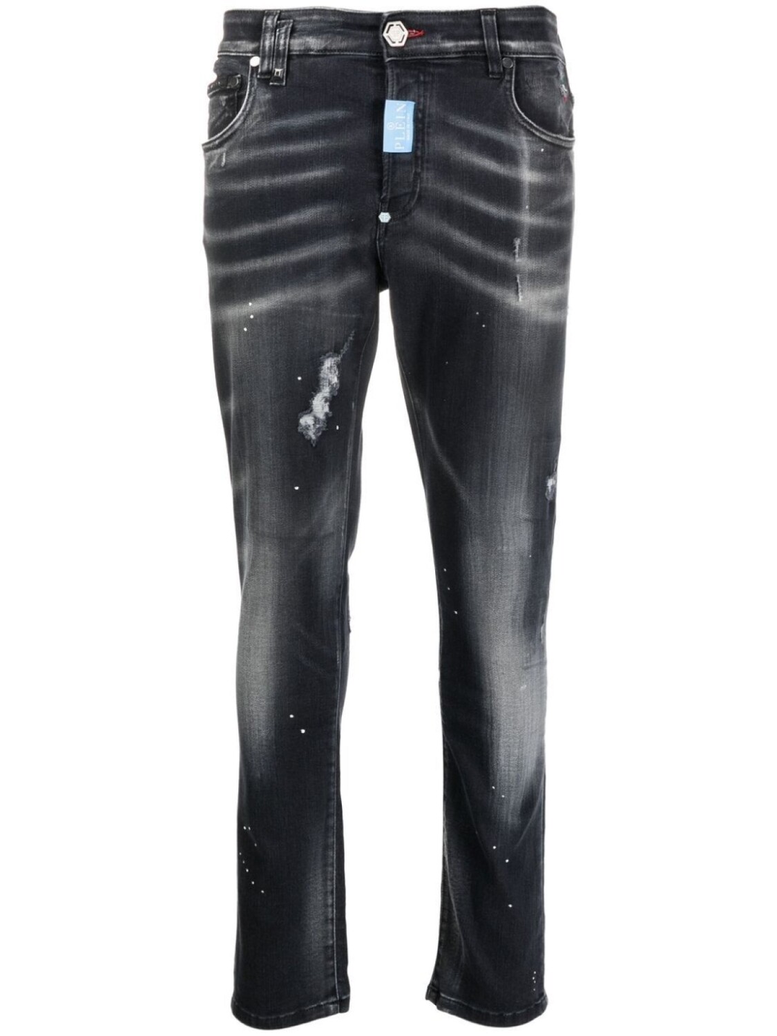 

Philipp Plein джинсы скинни Hexagon, черный