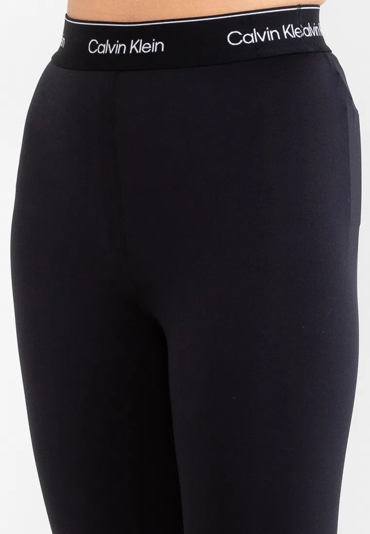 Леггинсы для фитнеса 7/8, Calvin Klein Sport, черный — фото 3