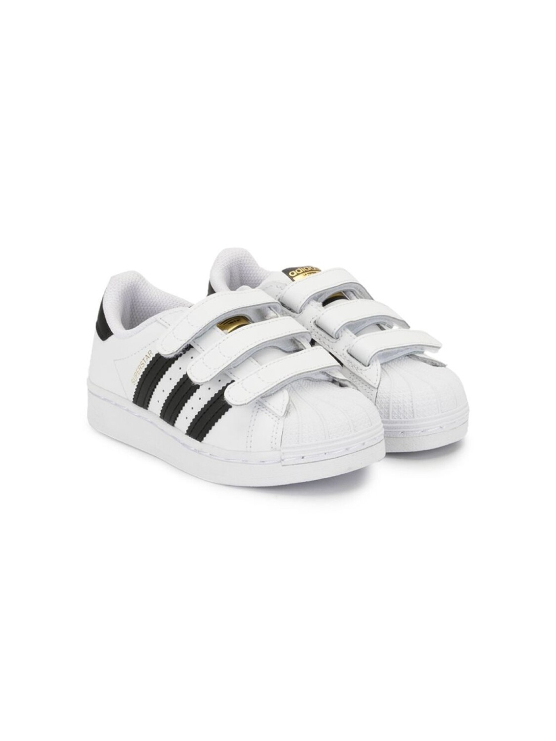 

adidas Kids кеды Superstar на липучках, белый