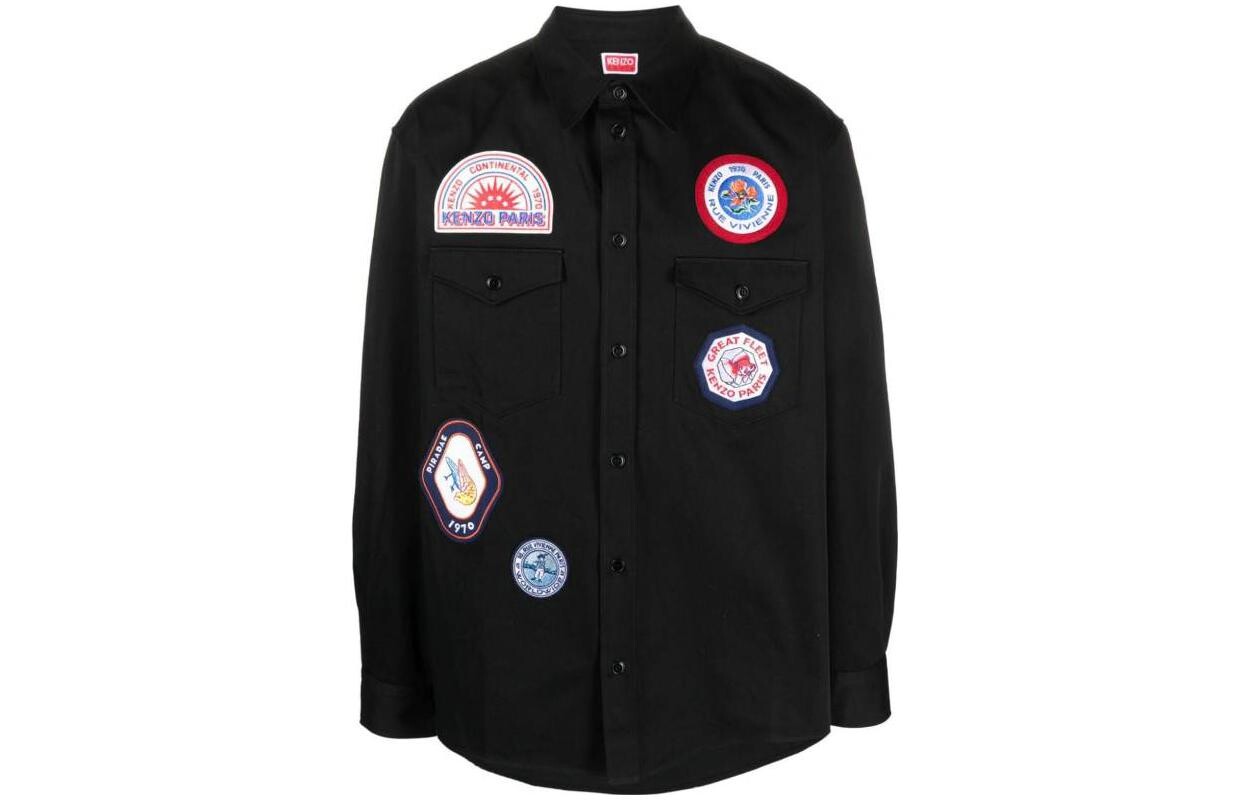 

Мужская рубашка KENZO, цвет Black