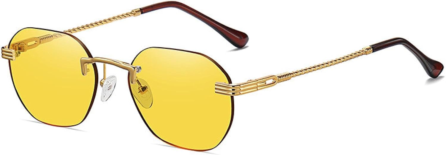 

Солнцезащитные очки с защитой от УФ-излучения UV400 для женщин и мужчин | Металлические круглые без оправы, градиентные, овальные, разноцветные | для занятий спортом на открытом воздухе DSVIGF, 09