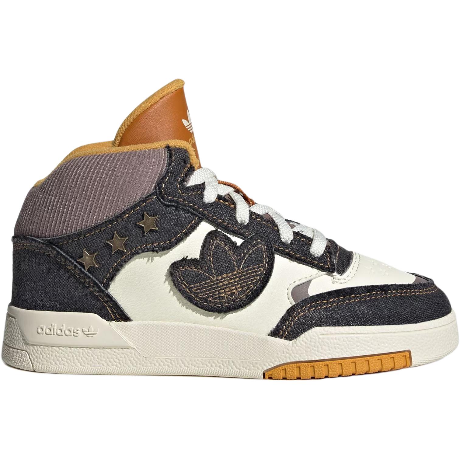 Adidas Originals Drop Step XL 2.0 Mid top детские скейтбординг кроссовки Ivory — фото 3