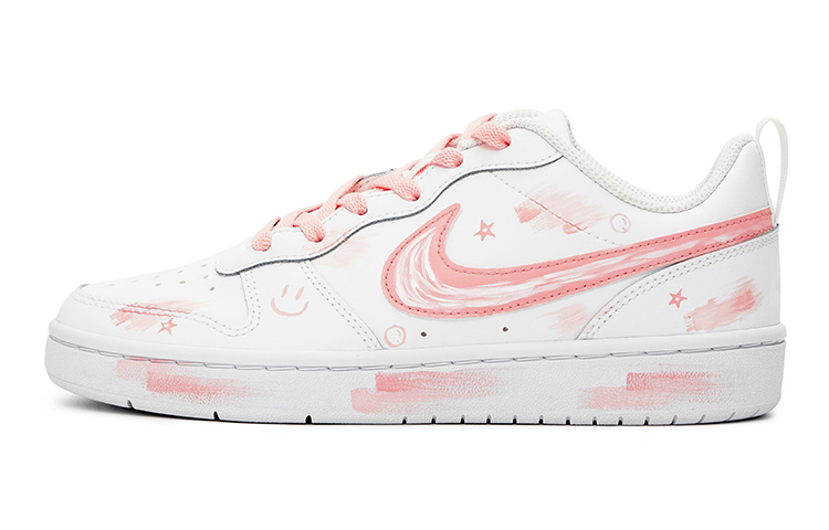 

Кроссовки Nike Court Borough Series Skateboard Shoes Women's Low-Top White Pink