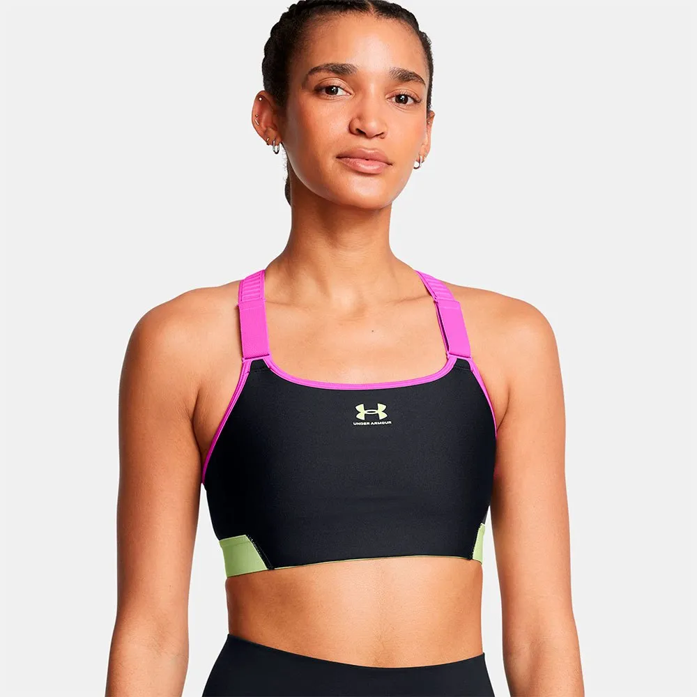 

Спортивный топ Under Armour HeatGear Armour High Pocket high support, черный