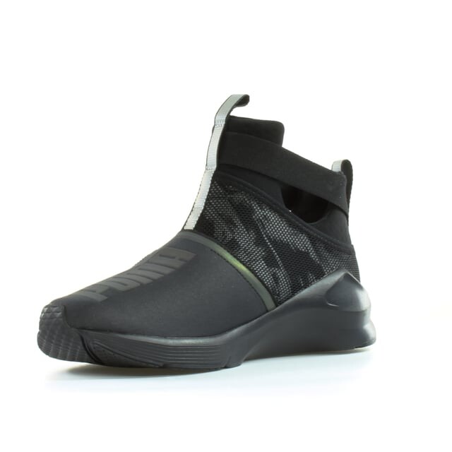 Текстильные женские слипоны Fierce Strap Swan 189461 01 Puma, черный — фото 3