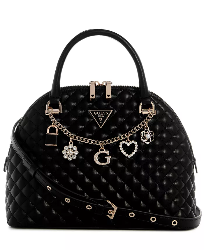 

Сумка-сатчел Everlee с стеганым куполообразным дизайном GUESS, черный