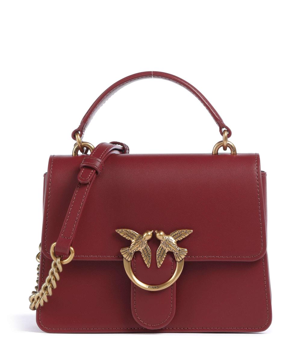 

Мини-Сумка Love one из мелкозернистой коровьей кожи Pinko, фиолетовый
