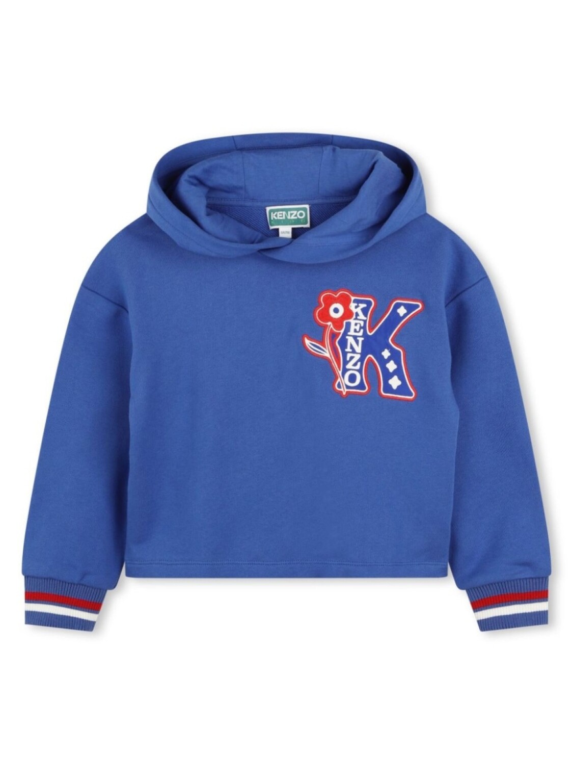 

Kenzo Kids худи с вышитым логотипом, синий