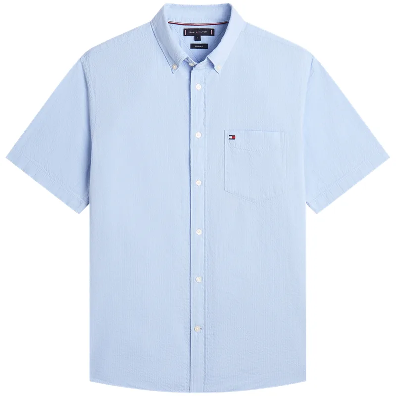 Рубашка мужская с лацканом Tommy Hilfiger, Light Blue C3Q