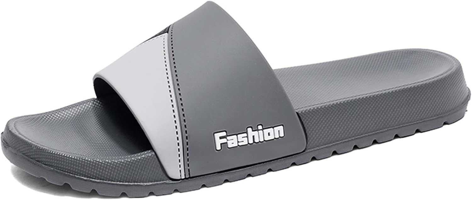 

Мужские домашние тапочки большого размера для активного отдыха, создающие ощущение ходьбы по экскрементам, с прямым протектором, противоскользящие и быстросохнущие Generic, серый