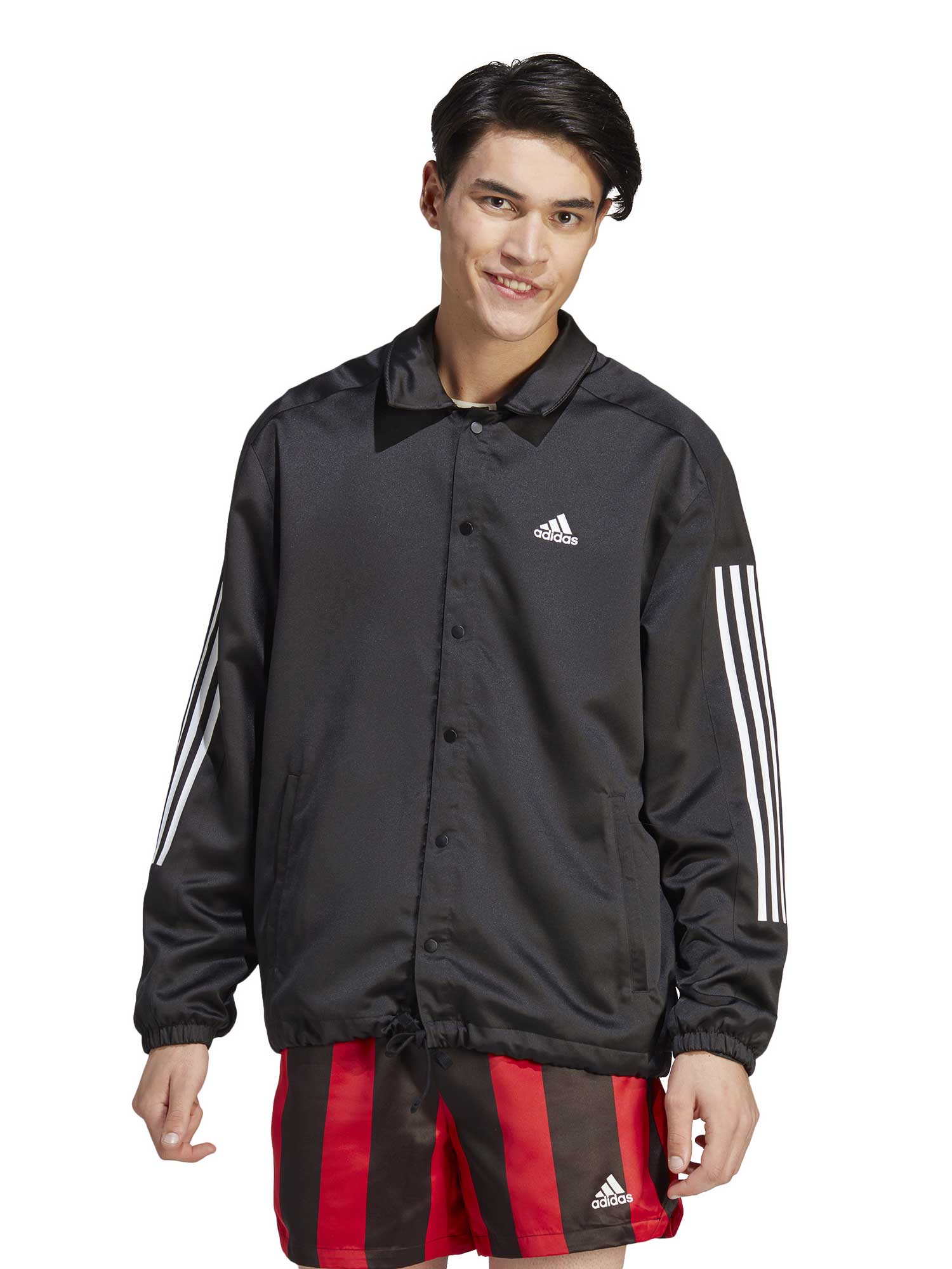 

Спортивный топ Adidas Sportswear Satin Coaches Jacket, черный