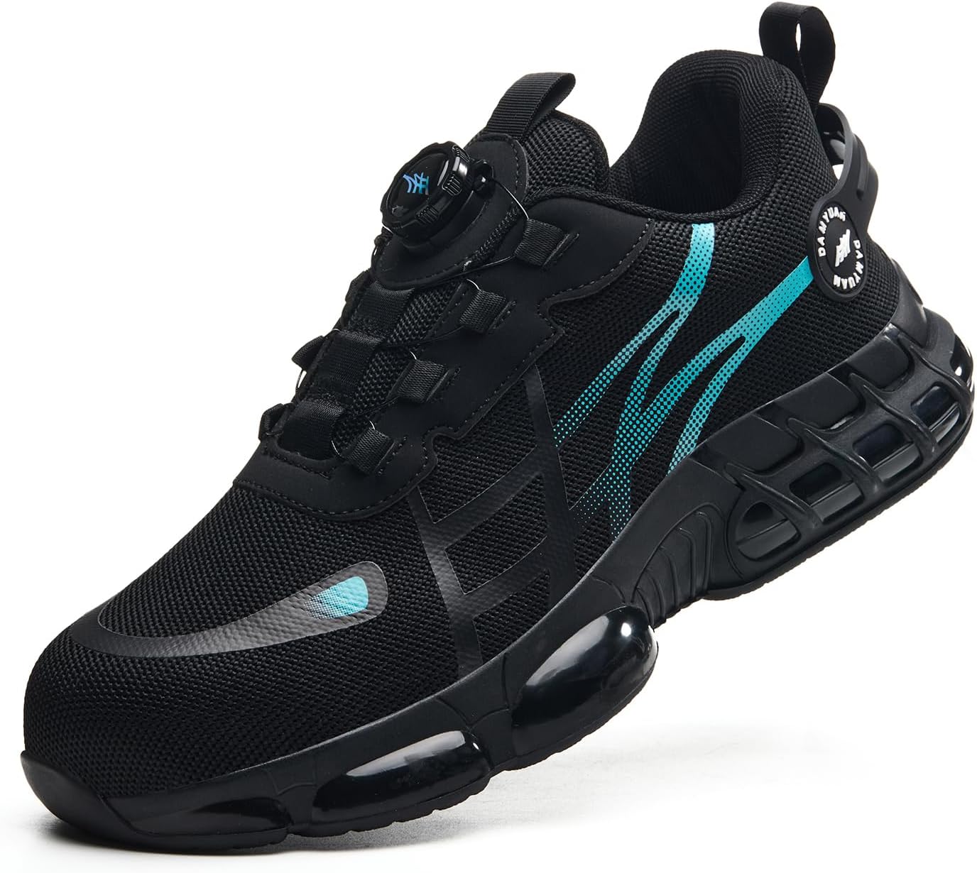 

Кроссовки со стальным носком для мужчин и женщин, с защитой от скольжения, удобные, пробоотталкивающая подошва, неразрушимые, обувь на платформе Gdebyz, синий