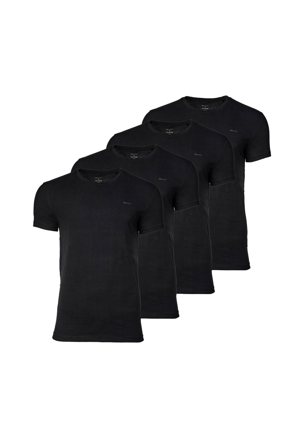 

Мужская футболка, 4 шт. в упаковке - C-NECK T-SHIRT 4-PACK, круглый вырез, короткий рукав, хлопок GANT, черный