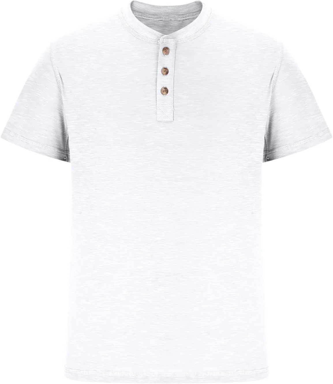 Мужская футболка хенли с коротким рукавом slim-fit — фото 2