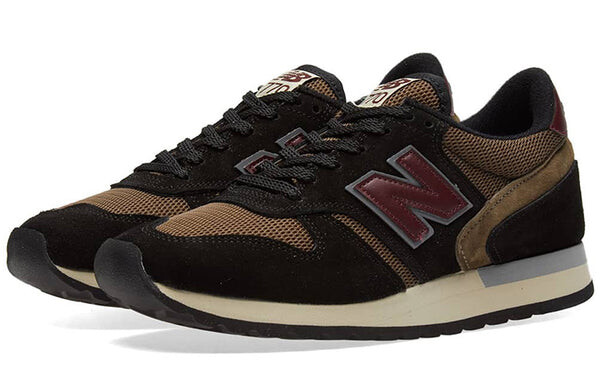 Кроссовки 770 series low tops ретро коричневые New Balance, черный — фото 2